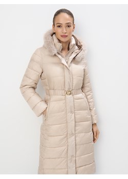 Mohito - Zimowy beżowy płaszcz - beżowy ze sklepu Mohito w kategorii Płaszcze damskie - zdjęcie 188806877