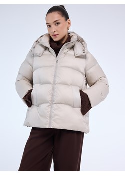 Mohito - Puchowa beżowa kurtka - beżowy ze sklepu Mohito w kategorii Kurtki damskie - zdjęcie 188806885