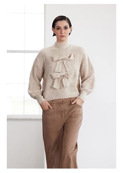 trendyol Sweter w kolorze beżowym ze sklepu Limango Polska w kategorii Swetry damskie - zdjęcie 188807019