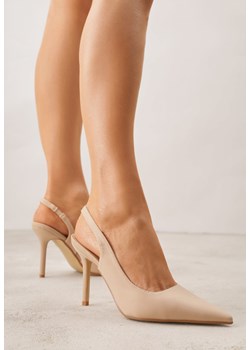 Beżowe Sandały na Szpilce z Odkrytą Piętą Rhedeia ze sklepu born2be.pl w kategorii Czółenka - zdjęcie 188808345