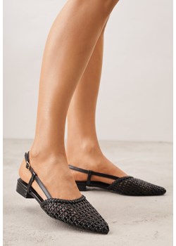 Czarne Sandały z Plecioną Cholewką Triscan ze sklepu renee.pl w kategorii Balerinki - zdjęcie 188809878