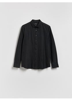 Reserved - Koszula slim fit z bawełną - czarny ze sklepu Reserved w kategorii Koszule męskie - zdjęcie 188811505