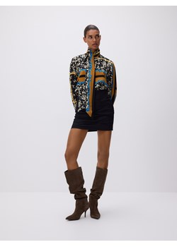 Reserved - Spódnica z drapowaniem - czarny ze sklepu Reserved w kategorii Spódnice - zdjęcie 188811536