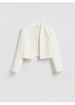 Reserved - Krótka marynarka - biały ze sklepu Reserved w kategorii Marynarki damskie - zdjęcie 188811545