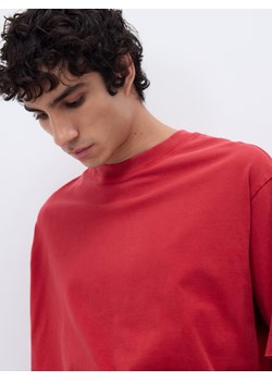 Reserved - T-shirt boxy - czerwony ze sklepu Reserved w kategorii T-shirty męskie - zdjęcie 188811657
