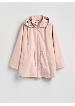 Reserved - Kurtka parka z kapturem - brudny róż ze sklepu Reserved w kategorii Parki damskie - zdjęcie 188811968