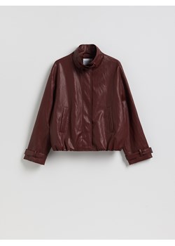Reserved - Kurtka z imitacji skóry - mahoniowy ze sklepu Reserved w kategorii Kurtki damskie - zdjęcie 188812029
