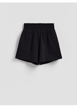 Reserved - Muślinowe szorty - czarny ze sklepu Reserved w kategorii Szorty - zdjęcie 188812045
