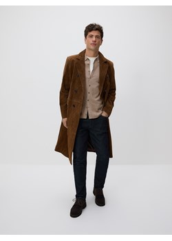 Reserved - Rozpinany sweter z kołnierzem - beżowy ze sklepu Reserved w kategorii Swetry męskie - zdjęcie 188812198