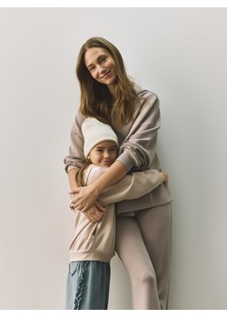 Reserved - Bluza oversize z modalem - beżowy ze sklepu Reserved w kategorii Bluzy damskie - zdjęcie 188812229