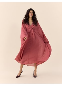 Reserved - Plisowana sukienka kimono - różowy ze sklepu Reserved w kategorii Sukienki - zdjęcie 188812288
