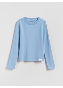 Reserved - Gładka koszulka - jasnoniebieski ze sklepu Reserved w kategorii Bluzki dziewczęce - zdjęcie 188812368