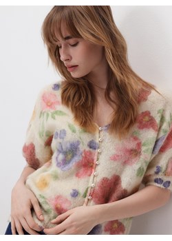 Reserved - Sweter z ozdobnymi guzikami - wielobarwny ze sklepu Reserved w kategorii Swetry damskie - zdjęcie 188812405