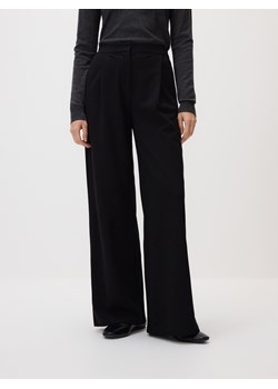 Reserved - Spodnie z prostą nogawką - czarny ze sklepu Reserved w kategorii Spodnie damskie - zdjęcie 188812595