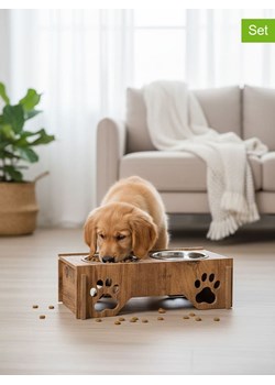 Paws&amp;Whiskers 3-częściowy zestaw w kolorze jasnobrązowym - 38 x 20 cm ze sklepu Limango Polska w kategorii Dla zwierząt - zdjęcie 188813025