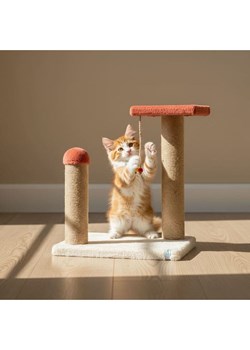 Paws&amp;Whiskers Drapak "Liza" w kolorze jasnoróżowym dla kota - 35 x 44 x 28 cm ze sklepu Limango Polska w kategorii Dla zwierząt - zdjęcie 188813206