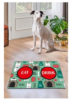 Paws&amp;Whiskers Podkładka w kolorze zielono-czerwonym pod miski - 40 x 60 cm ze sklepu Limango Polska w kategorii Dla zwierząt - zdjęcie 188813289