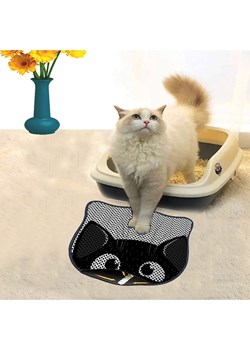 Paws&amp;Whiskers Mata w kolorze czarno-szarym pod kuwetę - 50 x 40 cm ze sklepu Limango Polska w kategorii Dla zwierząt - zdjęcie 188813325