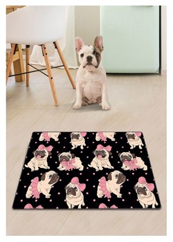 Paws&amp;Whiskers Podkładka w kolorze czarno-jasnoróżowo-beżowym pod miski - 40 x 60 cm ze sklepu Limango Polska w kategorii Dla zwierząt - zdjęcie 188813439