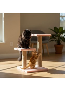 Paws&amp;Whiskers Drapak "Luizi" w kolorze jasnoróżowym dla kota - 35 x 44 x 28 cm ze sklepu Limango Polska w kategorii Dla zwierząt - zdjęcie 188813445