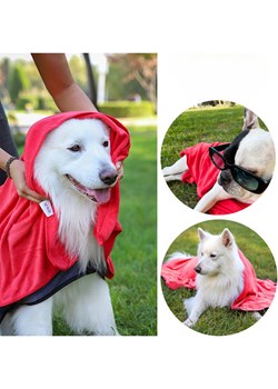 Paws&amp;Whiskers Ręcznik w kolorze czerwonym dla psa ze sklepu Limango Polska w kategorii Dla zwierząt - zdjęcie 188813489