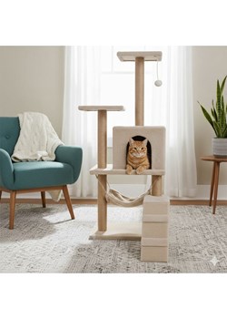 Paws&amp;Whiskers Drapak "Midas" w kolorze beżowym dla kota - 50 x 125 x 35 cm ze sklepu Limango Polska w kategorii Dla zwierząt - zdjęcie 188813496