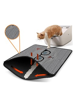 Paws&amp;Whiskers Mata w kolorze szarym pod kuwetę - 45 x 60 cm ze sklepu Limango Polska w kategorii Dla zwierząt - zdjęcie 188813576