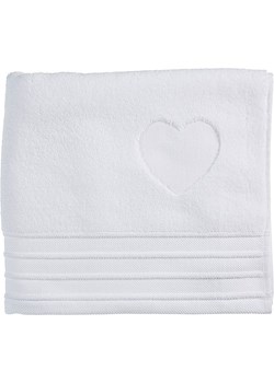 Rivièra Maison Ręcznik kąpielowy "Heart" w kolorze białym ze sklepu Limango Polska w kategorii Ręczniki - zdjęcie 188814829