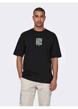 ONLY &amp; SONS Koszulka w kolorze czarnym ze sklepu Limango Polska w kategorii T-shirty męskie - zdjęcie 188819676