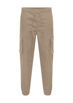 ONLY &amp; SONS Bojówki "Garda" w kolorze beżowym ze sklepu Limango Polska w kategorii Spodnie męskie - zdjęcie 188819878