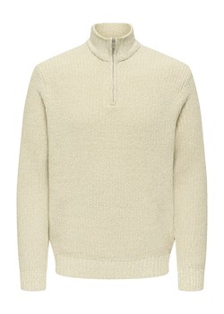 ONLY &amp; SONS Sweter "Jion" w kolorze beżowym ze sklepu Limango Polska w kategorii Swetry męskie - zdjęcie 188820177