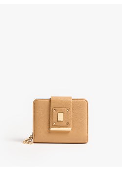 Mohito - Mały beżowy portfel z brelokiem - beżowy ze sklepu Mohito w kategorii Portfele damskie - zdjęcie 188821736