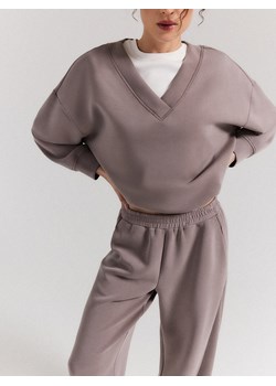 Mohito - Bluza basic z modalem - beżowy ze sklepu Mohito w kategorii Bluzy damskie - zdjęcie 188821978