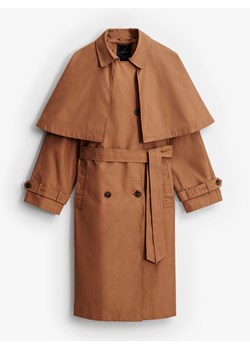 Mohito - Trencz oversize - beżowy ze sklepu Mohito w kategorii Płaszcze damskie - zdjęcie 188822666