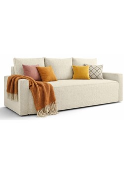 Beżowa rozkładana sofa z pojemnikiem Z7-D79 ze sklepu Edinos.pl w kategorii Sofy i kanapy - zdjęcie 188823039