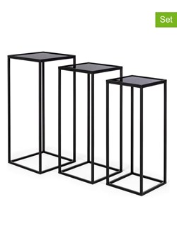 Bizzotto Stoliki (3 szt.) "Nucleos" w kolorze czarnym ze sklepu Limango Polska w kategorii Stoliki kawowe - zdjęcie 188823445