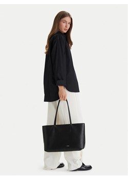 Torebka Calvin Klein Emblem Aop Perfor Lthr Tote LV04F3359G Czarny ze sklepu eobuwie.pl w kategorii Torby Shopper bag - zdjęcie 188824855