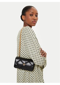 Torebka Tory Burch Mini Kira Diamond Quilt Flap Bag 154710 Czarny ze sklepu eobuwie.pl w kategorii Kopertówki - zdjęcie 188824889