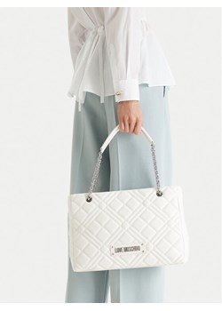 Torebka LOVE MOSCHINO JC4145PP0MLA0100 Biały ze sklepu eobuwie.pl w kategorii Kuferki - zdjęcie 188824895