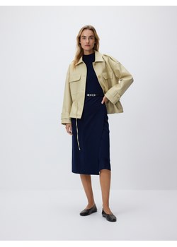 Reserved - Sukienka z paskiem - granatowy ze sklepu Reserved w kategorii Sukienki - zdjęcie 188826877