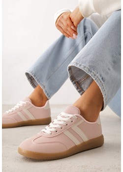 Różowe Sneakersy w Stylu Kultowych Tenisówek Genenor ze sklepu born2be.pl w kategorii Buty sportowe damskie - zdjęcie 188827175
