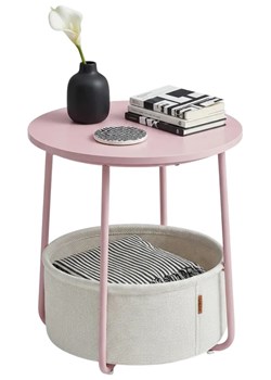 Różowy Mały Stolik Kawowy D1-H24 ze sklepu Edinos.pl w kategorii Stoliki kawowe - zdjęcie 188827447
