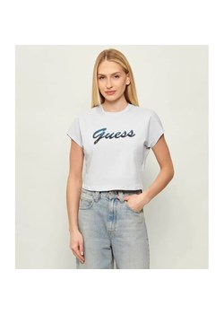 GUESS T-shirt SCRIPT | Cropped Fit ze sklepu Gomez Fashion Store w kategorii Bluzki damskie - zdjęcie 188827965