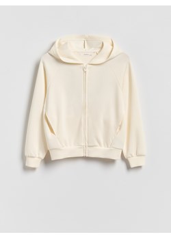 Reserved - Rozpinana bluza z modalem - złamana biel ze sklepu Reserved w kategorii Bluzy dziewczęce - zdjęcie 188829009