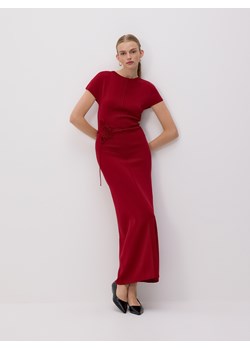Reserved - Sukienka maxi z ozdobnym paskiem - czerwony ze sklepu Reserved w kategorii Sukienki - zdjęcie 188830896
