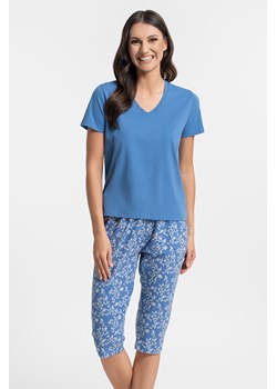 Moraj PDD3600-004 piżama damska z kieszeniami blue ze sklepu kontri.pl w kategorii Piżamy damskie - zdjęcie 188831695