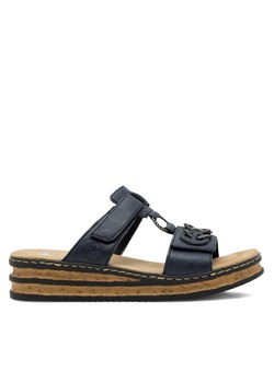 Klapki Rieker 62936-14 Granatowy ze sklepu eobuwie.pl w kategorii Klapki damskie - zdjęcie 188832525