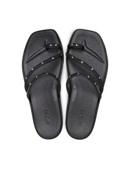 Japonki Crocs Miami Studded Toe Loop Sandal 211447 Czarny ze sklepu eobuwie.pl w kategorii Klapki damskie - zdjęcie 188832546