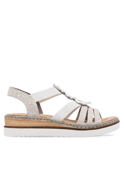 Sandały Rieker 679L4-80 Biały ze sklepu eobuwie.pl w kategorii Sandały damskie - zdjęcie 188832577