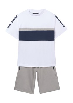 Mayoral Komplet t-shirt i spodenki 6688 Szary Regular Fit ze sklepu MODIVO w kategorii Komplety chłopięce - zdjęcie 188833075